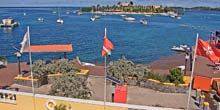 Webcam Santa Cruz - Christenstead Harbor, view of the island