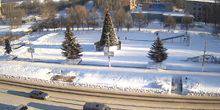 Webcam Kirovo-Chepetsk - The central square of the Constitution