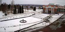 Webcam Kondopoga - Palace of Arts - square with a fountain