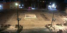 Webcam Ust-Kut - View of the fountain with Rechniki DK