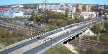 Webcam Klin - Volokolamsk highway, view of the station