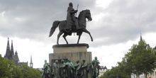 Webcam Cologne - Area Hoymark, a monument to King William III