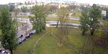 Webcam Lodz - Square with a monument to Cardinal Stefan Wyszynski