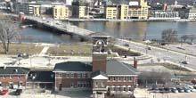 Webcam Green Bay - Panorama from a height, the old station