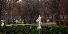 Webcam Chornomorsk (Ilyichevsk) - Fountain Park, the view from the Executive Committee