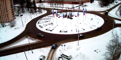 Webcam Kingisepp - Ring road on Karl Marx Avenue