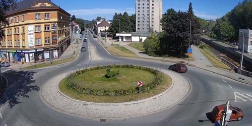 Webcam Trutnov - Road ring on the embankment