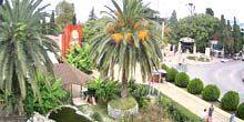 Webcam Sochi - Entrance to the Riviera Park, shell clock