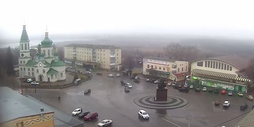Webcam Tetiev - Central Square, Holy Dormition Church