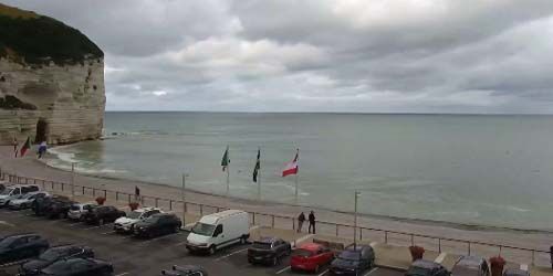 Webcam Fekan - Beach in the bay of the communes of Yport