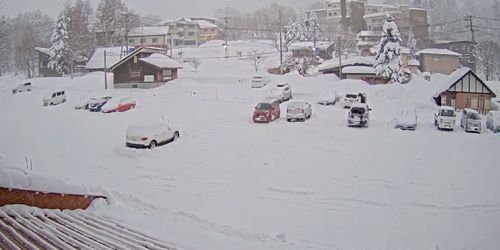 Webcam Yamagata - ZAO ski resort parking